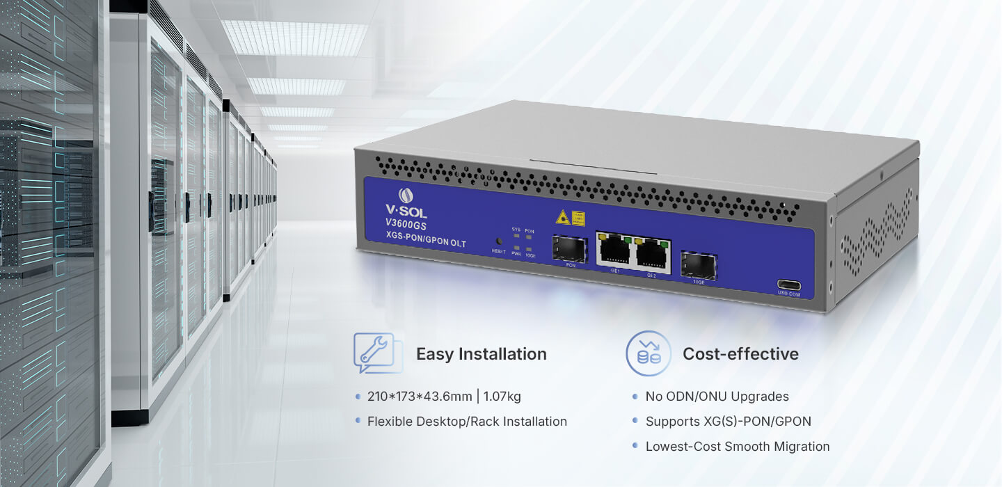 V3600GS OLT cihazının montaj kiti - rack montaj için gerekli aparatlar