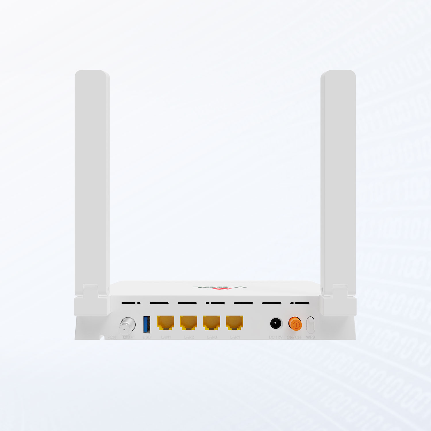 V2804AX30-H'in optik bağlantısını sağlayan SC/APC fiber konnektör detayı
