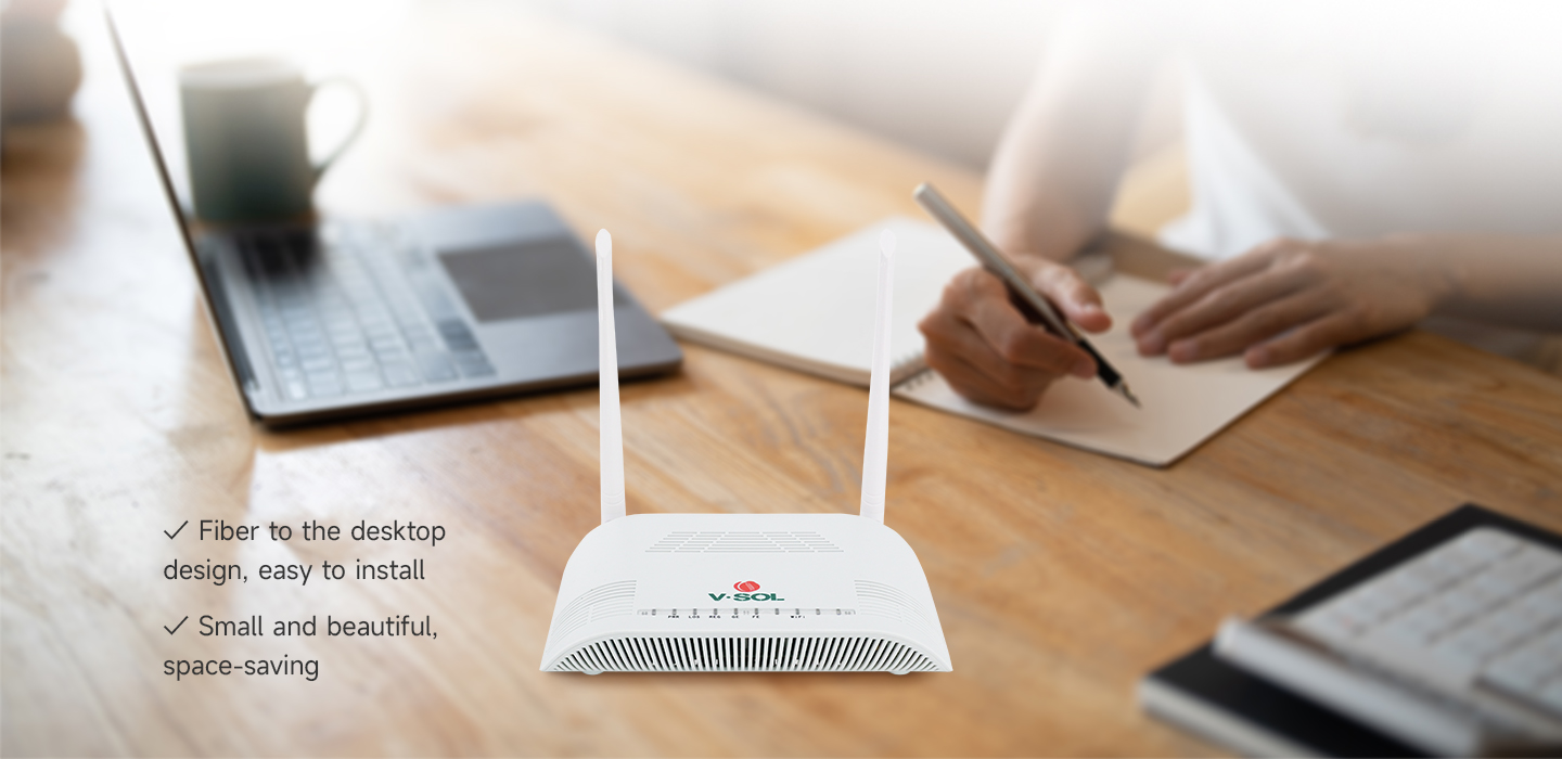 VSOL V2802GW cihazının bütünleşik antenden görüntüsü