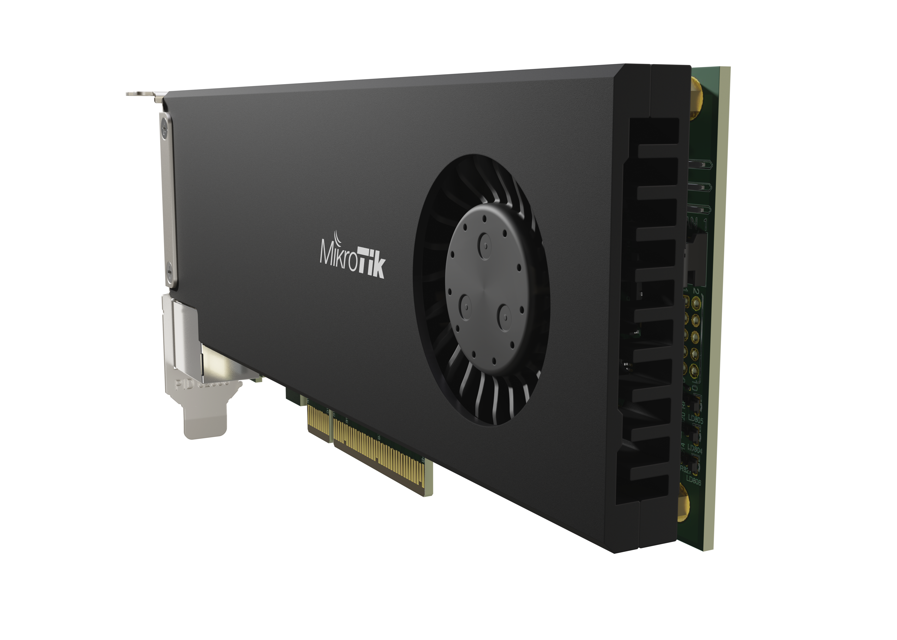 MikroTik CCR2004-1G-2XS-PCIe cihazının bağlantı portları